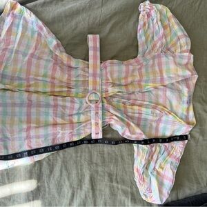 Pastel Plaid Belted Women’s dress